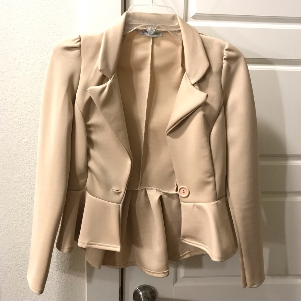 Chic Peplum Blazer. Worn once.